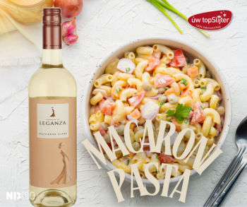 Condesa de Leganza Sauvignon Blanc - Macaroni Pasta - Zomer - uw topSlijter gerecht